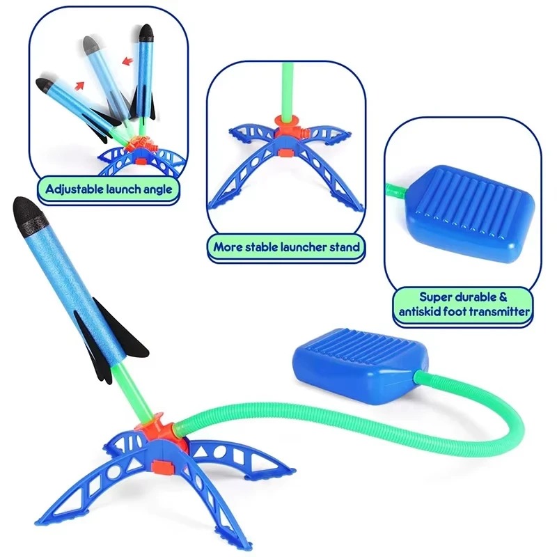 Air Rocket Foot Pump Launcher  - đánh giá và giá Outdoor Sport Games For Kids