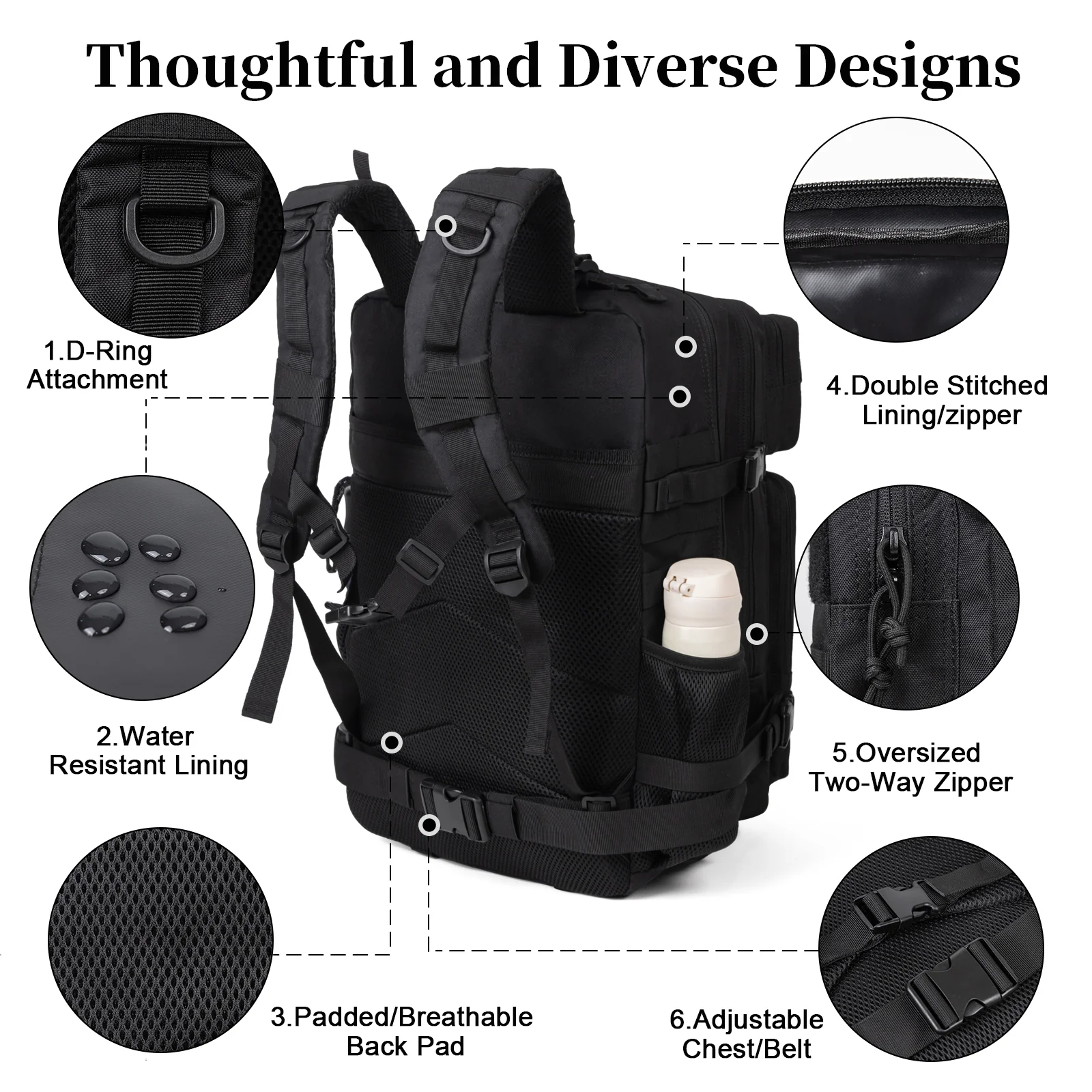 60L Army Military Tactical Bac - đánh giá và giá Outdoor Sport Bag
